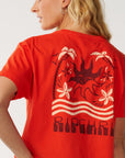 Rip Curl Womens Swell Crop T-Shirt - Red