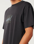 Rip Curl Mens Rip Script Icon Loose T-Shirt - Washed Black
