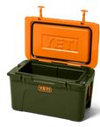 Yeti Tundra 45 Cool Box - Olive/King Crab Orange