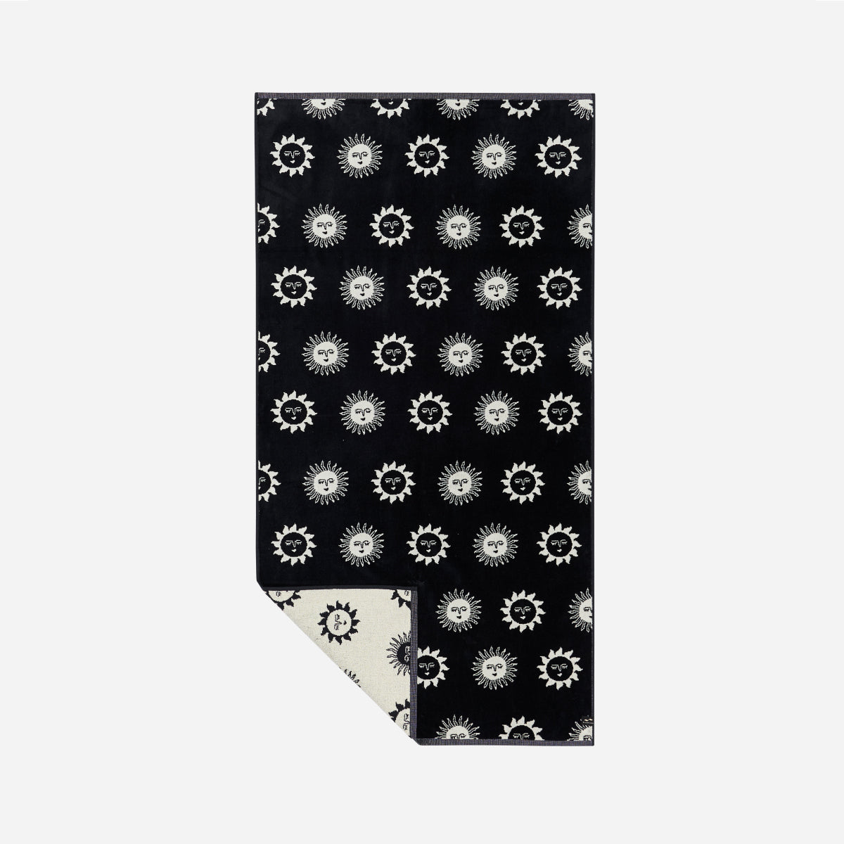 Slowtide Sunburn Premium Woven Towel - Black - ManGo Surfing