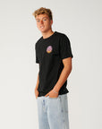 Rip Curl Mens Wettie Passage Icon Standard T-Shirt - Black