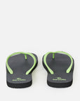 Rip Curl Mens Brand Logo Bloom Open Toe Sandals - Black/Green