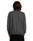 Volcom Mens Single Stone Sweatshirt - Asphalt Black - ManGo Surfing