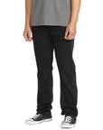 Volcom Mens Solver Jeans - Black Out - ManGo Surfing