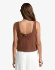 RVCA Womens Baker Vest Top - Mocha - ManGo Surfing