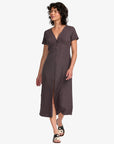 RVCA Womens Understated Midi Dress - Raisin - ManGo Surfing
