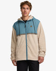 Billabong Mens Boundary Lite Zip Fleece Hoodie - Bleached Sand - ManGo Surfing