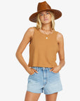 Billabong Womens Swell Side Knit Top - Biscuit