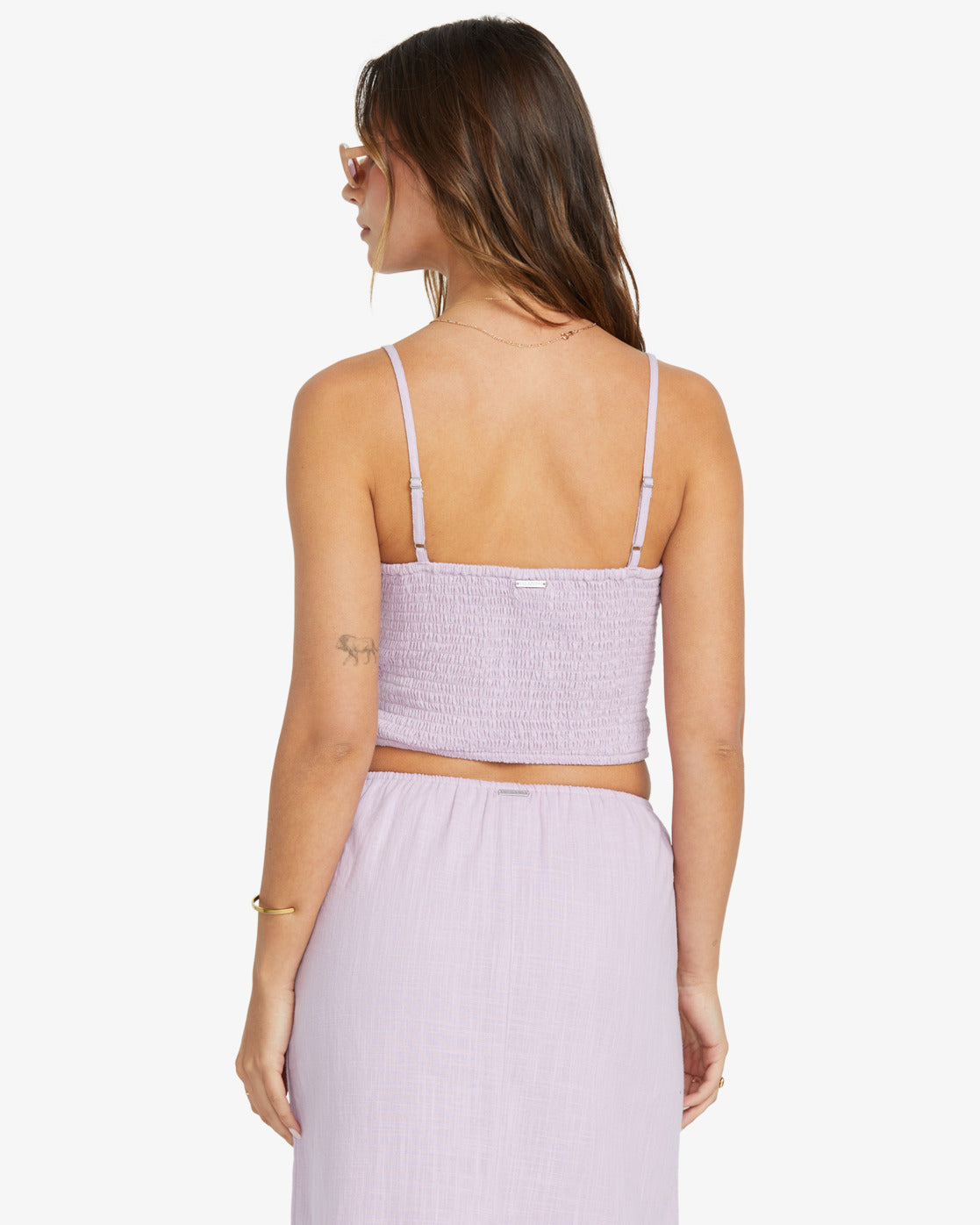 Billabong Womens Lost Lovers Crop Top - Amethyst Smoke - ManGo Surfing