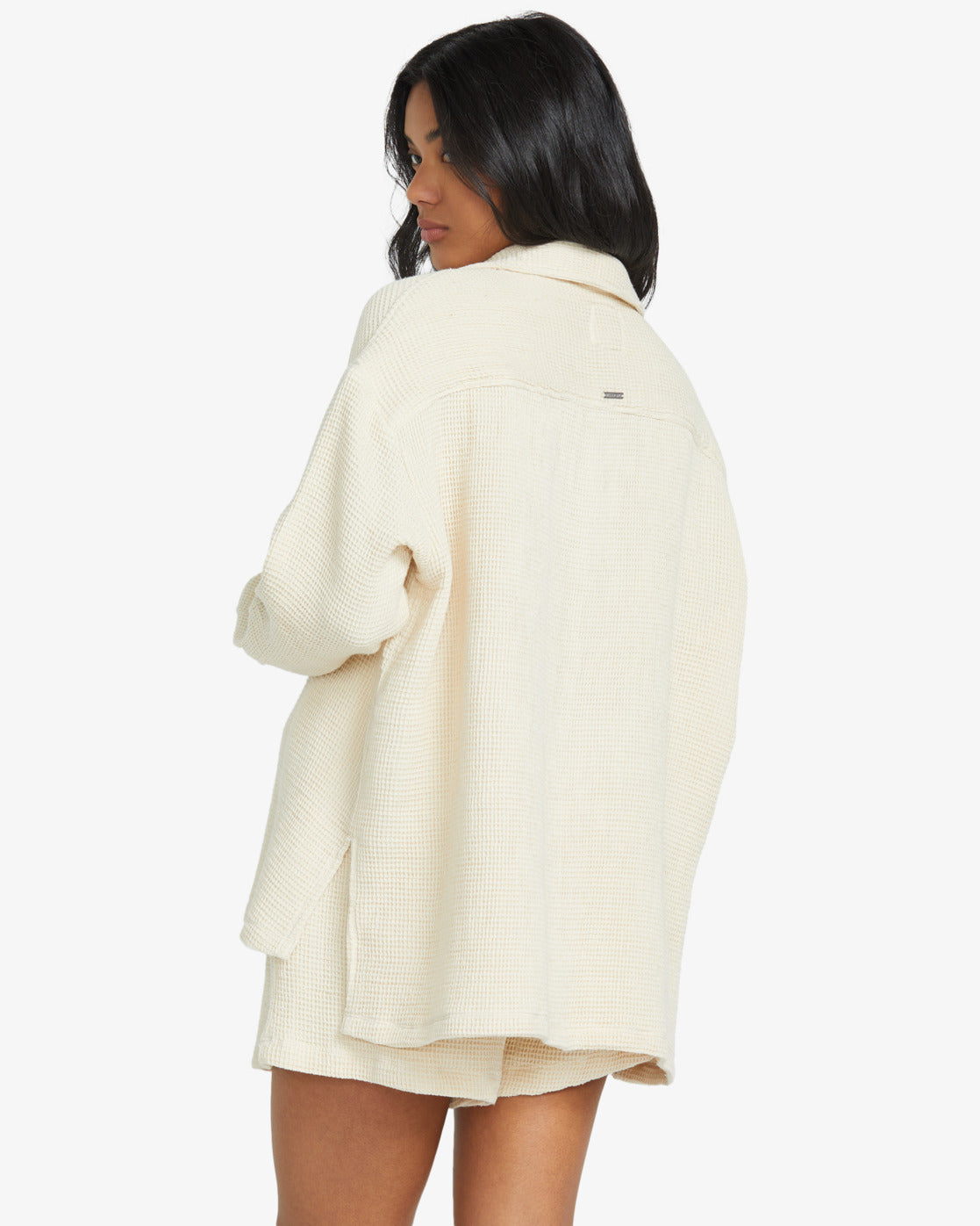Billabong Womens So Cozy Long Sleeve Shacket - Dove - ManGo Surfing
