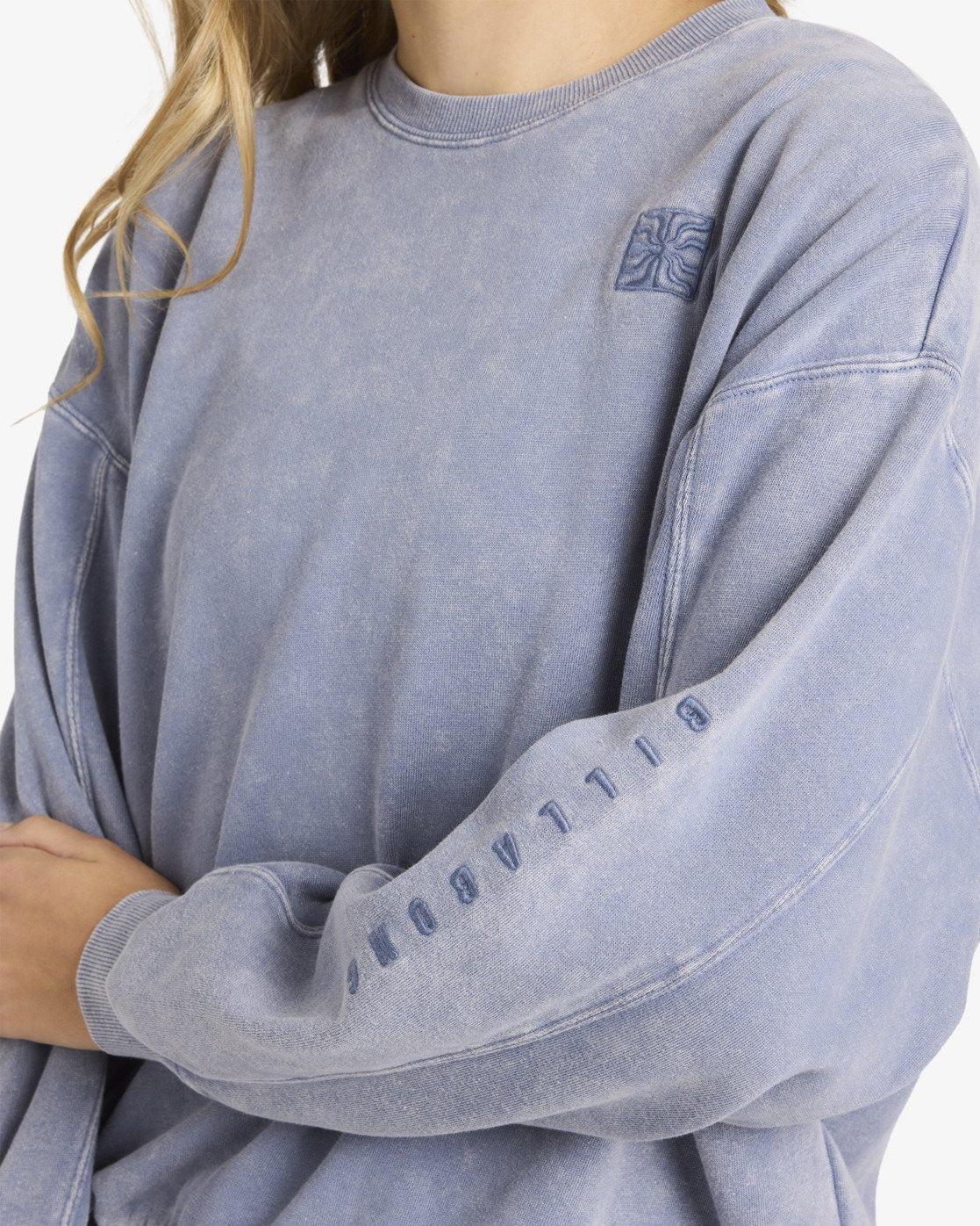 Billabong Womens Saltwashed Kendal Sweatshirt - Stone Blue