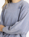 Billabong Womens Saltwashed Kendal Sweatshirt - Stone Blue