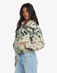 Billabong Womens Barra Half Zip Fleece - Whitecap