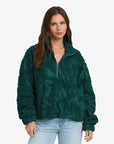 Billabong Womens All The Time Sherpa Half Zip Fleece - Spruce Green