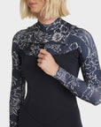 Billabong Womens 3/2 Salty Dayz Natural Chest Zip Steamer Wetsuit - Black Pebble - ManGo Surfing