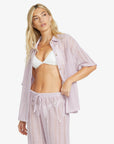 Billabong Womens Largo Beach Overshirt - Amethyst Smoke - ManGo Surfing