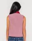 Rusty Womens Mr Cool Polar Fleece Vest - Cranberry