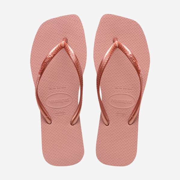Havaianas Square Logo Metallic - Womens Flip Flops - Ballet Rose - ManGo Surfing