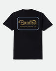 Brixton Grade Standard T-Shirt - Black/Sunset/Grey Blue