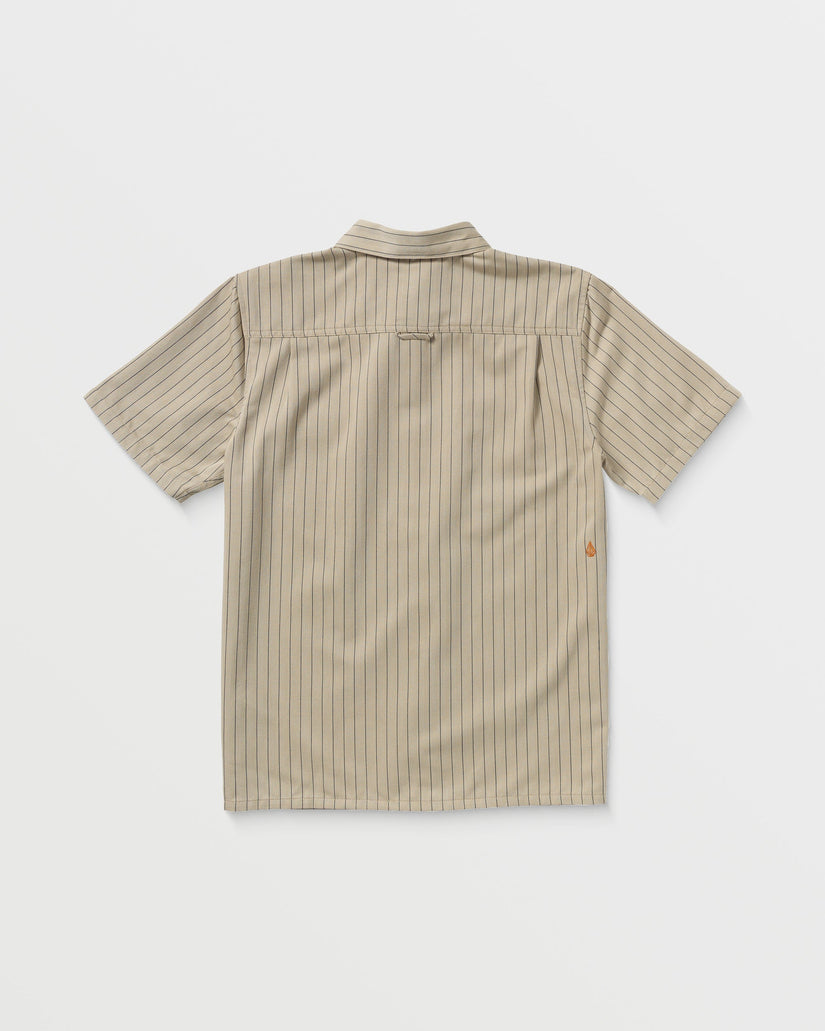 Volcom Mens Trade Stone Shirt - Light Khaki - ManGo Surfing