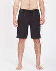 Volcom Mens Lido Solid Mod 20" Boardshorts - Black - ManGo Surfing