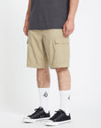 Volcom Mens Strange Tripper 22" Cargo Shorts - Khaki