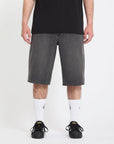 Volcom Mens Chillow 24" Denim Shorts - Black Grey