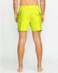 Volcom Mens Lido Solid Trunk 16" Boardshorts - Tennis Ball - ManGo Surfing