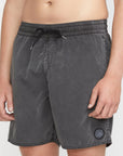 Volcom Mens Center Trunk 17" Boardshorts - Black