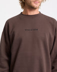 Volcom Mens Volcom Stone Sweatshirt - Cacao - ManGo Surfing