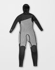 Volcom Mens Modulator 4/3mm Hooded Chest Zip Wetsuit - Black - ManGo Surfing