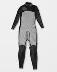 Volcom Mens Modulator 3/2 Long Sleeve Back Zip Wetsuit - Black - ManGo Surfing