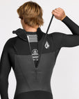 Volcom Mens Modulator 3/2 Long Sleeve Back Zip Wetsuit - Black - ManGo Surfing