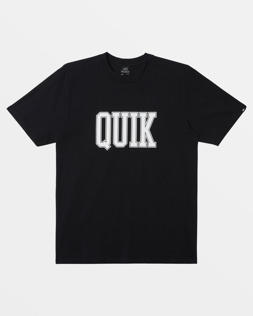 Quiksilver Mens Griff Quik T-Shirt - Black - ManGo Surfing