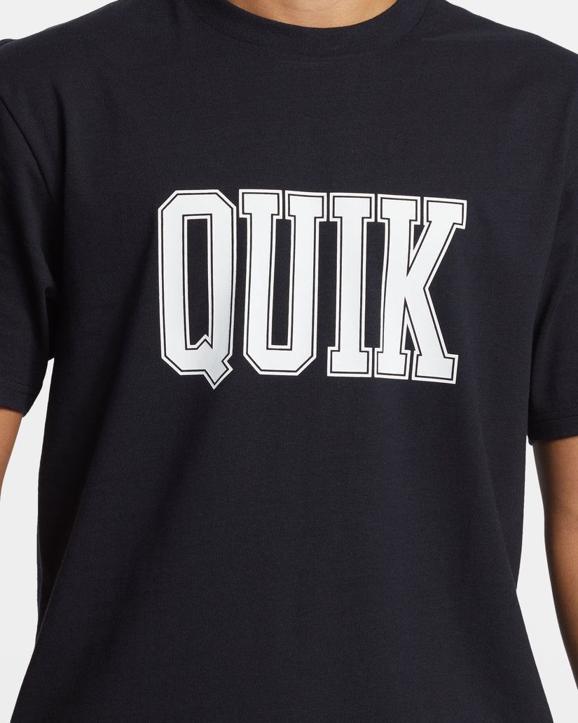 Quiksilver Mens Griff Quik T-Shirt - Black - ManGo Surfing