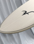 Aloha Black Panda 5F Ecoskin (Futures) Shortboard Surfboard with Pinstripe