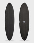Aloha Mid 3F Ecoskin (Futures) Mid Length Surfboard - Black