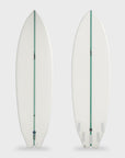 Aloha S Flyer 5F Future Shadow Force Surfboard - 6'6 - Clear/Aqua Stringer - ManGo Surfing
