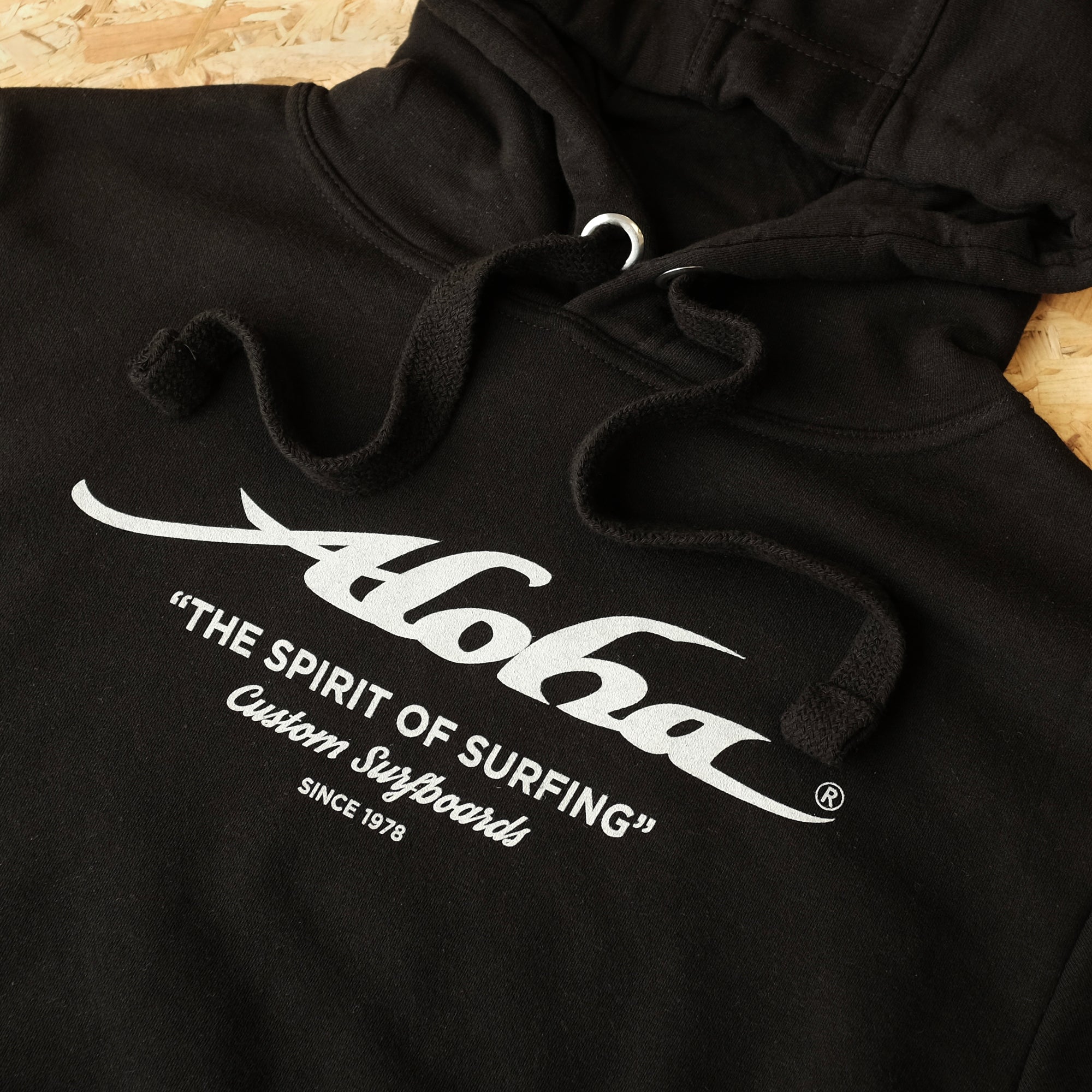 Aloha Spirit of Surfing Hoody – Unisex Hoodie - Black - ManGo Surfing