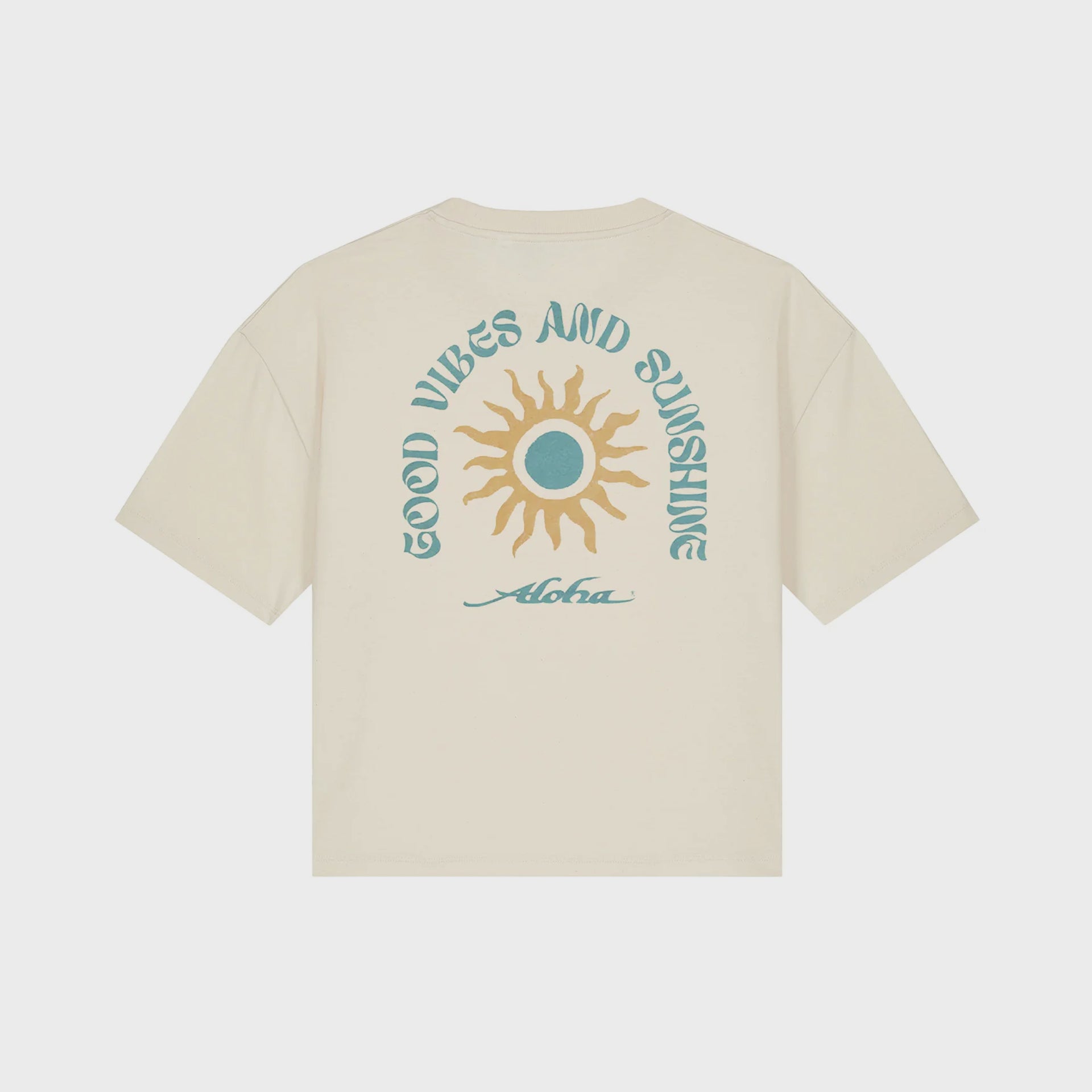 Aloha Womens Good Vibes T-Shirt - Off White - ManGo Surfing