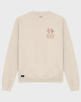 Aloha Womens Over the Bay Long Sleeve Crew Sweatshirt - Natural Stone - ManGo Surfing