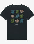 Aloha Kids Tribal Animals T-Shirt - Black - ManGo Surfing