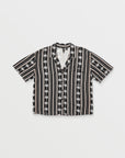 Volcom Womens Sun Stunner Short Sleeve Shirt - Black Combo - ManGo Surfing