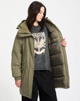 Volcom Womens Sleepi Puff Up Parka - Wintermoss - ManGo Surfing