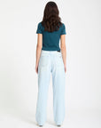Volcom Womens Weellow II Denim Trousers - Bleached Aqua - ManGo Surfing