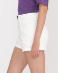 Volcom Womens Weellow Denim Shorts - Star White - ManGo Surfing