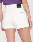 Volcom Womens Weellow Denim Shorts - Star White - ManGo Surfing