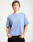 Volcom Womens Stone Blanks Up T-Shirt - Carolina Blue - ManGo Surfing