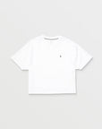 Volcom Womens Stone Blanks Up T-Shirt - White - ManGo Surfing
