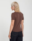 Volcom Womens Stone Tight T-Shirt - Tobacco Brown